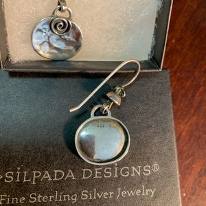 Retired Silpada Hammered Silver Earrings